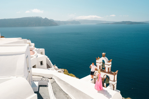 Santorini: Excursão Terrestre Privada para Oia e Praia Negra