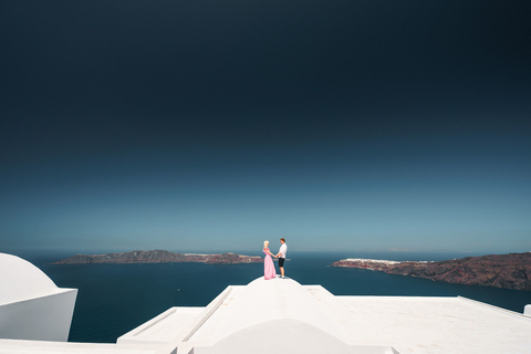 Santorini: escursione privata a terra a Oia e alla spiaggia nera