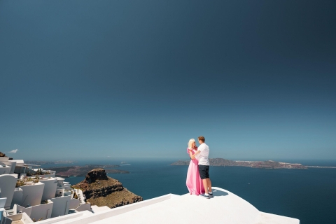 Santorini: excursión privada en tierra a Oia y Black Beach