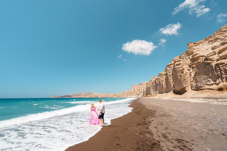 Santorini: excursión privada en tierra a Oia y Black Beach