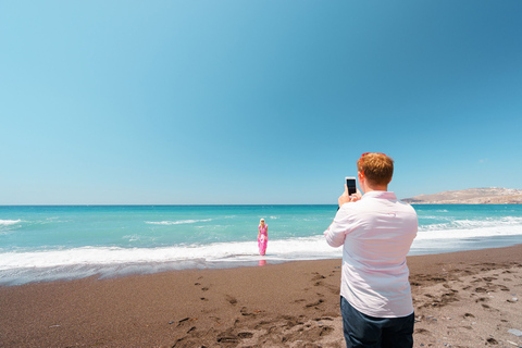 Santorini: excursión privada en tierra a Oia y Black Beach