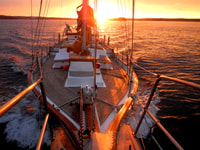 Lisbon, Daylight or Sunset on a Vintage Sailboat - Housity