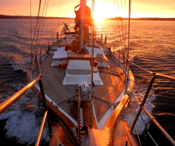 Lisbon: Daylight or Sunset on a Vintage Sailboat