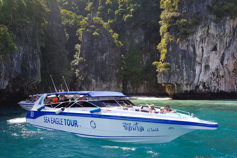 Krabi: 4 Islands Day Trip by Speedboat Including Lunch Box Krabi: 4 Islands Day Trip by Speedboat Including Lunch