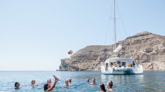 santorini caldera classic cruise with meal open bar