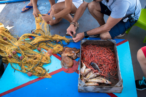 Santorini: viaje de pesca tradicional y almuerzo de pescado fresco