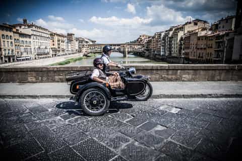 Florence: Vintage Sidecar Tour at Morning or Sunset