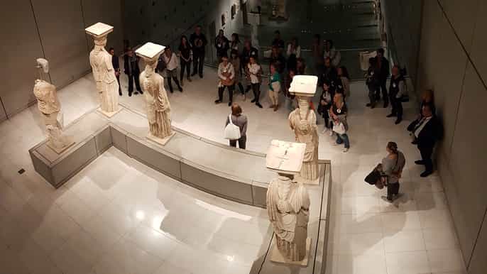 atenas museu privado da acrópole de 3 horas à noite