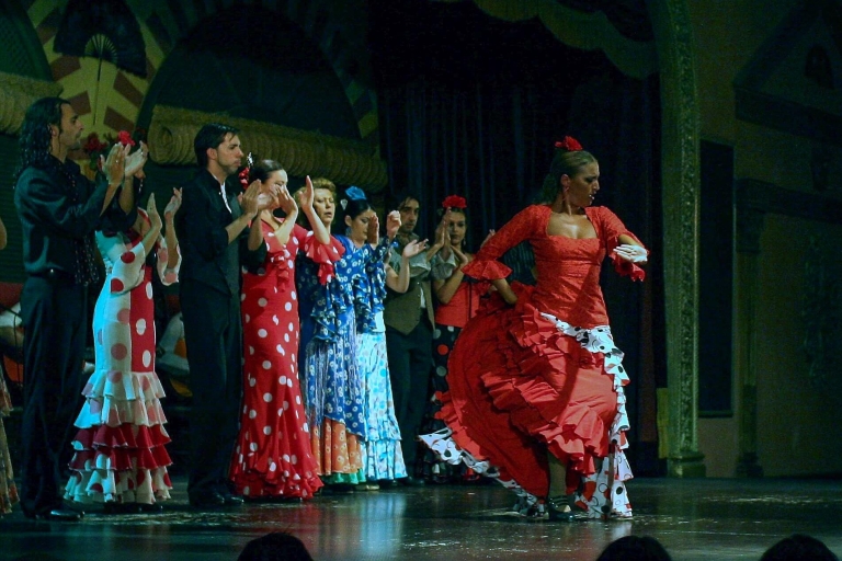 Sewilla: 3-godzinny pokaz flamenco i nocna wycieczka autobusowaWycieczka autokarowa, pokaz flamenco i kolacja tapas