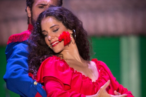 Sewilla: 3-godzinny pokaz flamenco i nocna wycieczka autobusowaWycieczka autokarowa, pokaz flamenco i drinki