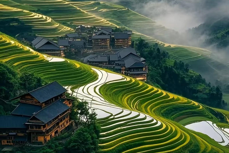 Guangxi: Longji Rice Terraces Cable Car Sightseeing Business Vehicle Small Group + Round-trip Ropeway