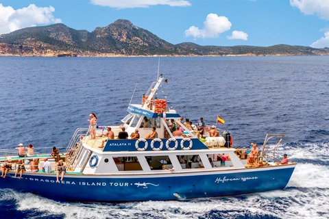 Explore the Isla Dragonera Natural Park with lunch and a swim stop Meeting Point: Playa Tora Pier 10:20 AM
