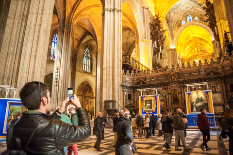 Seville: Alcázar and Cathedral Entry Ticket and Guided TourShared Tour in French