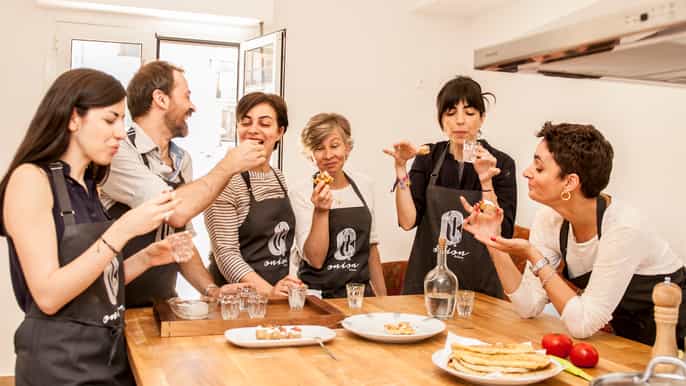 athens greek cooking class with dinner and wine