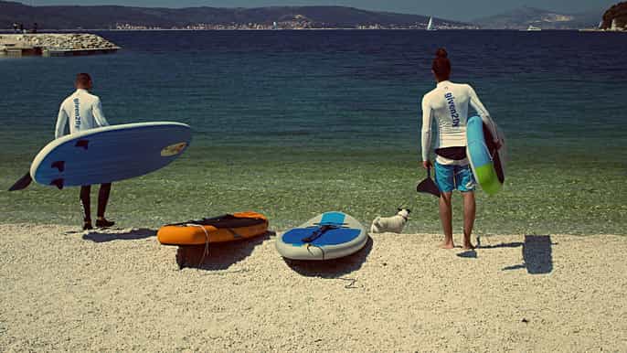 morning stand up paddling tour in split