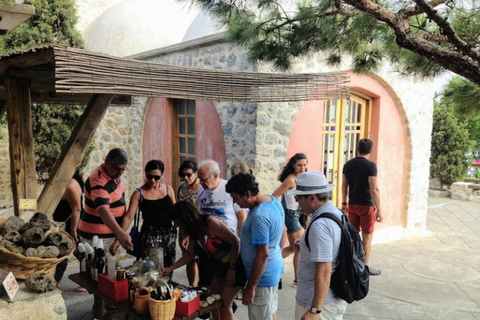 Norte de Santorini: tour privado de 4h con atardecer y vino