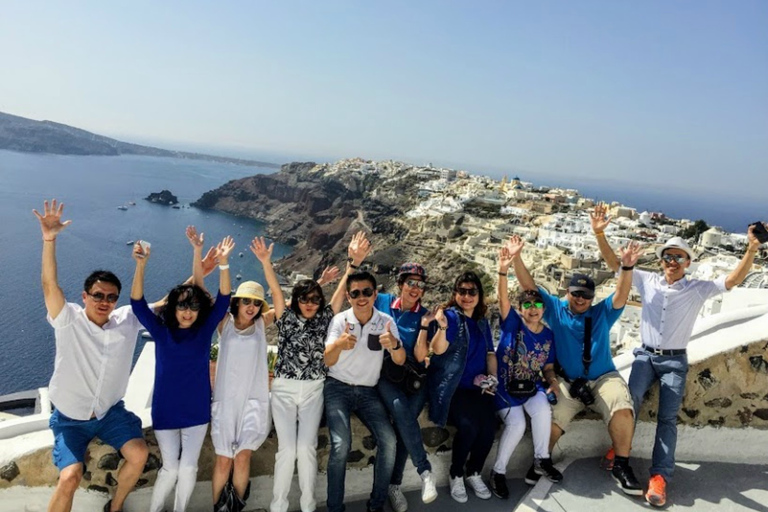 Visite en petit groupe de Santorin avec dégustation de vin