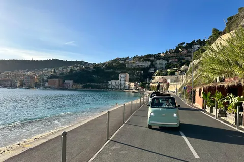 Nizza: tour guidato della Costa Azzurra in una decappottabile elettrica!