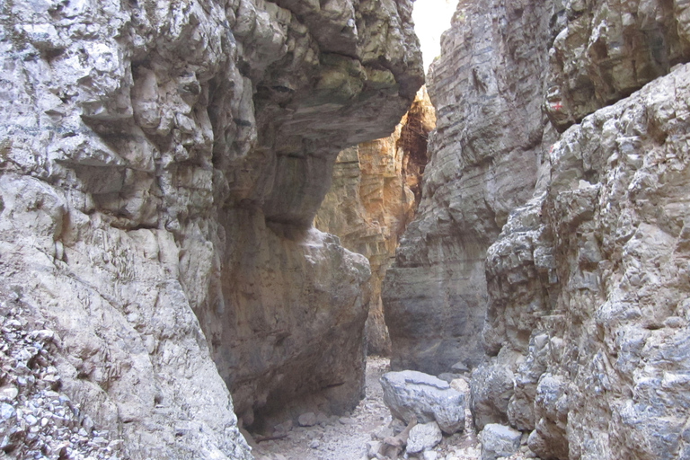 From Rethymno: Imbros Gorge &amp; Libyan Guided Sea TourPickup Panormos, Lavris, Scaleta, Sfakaki, and Stavromenos