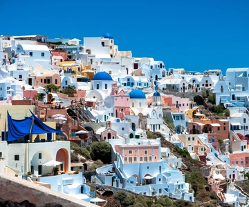 Fra Chania: Heldagstur til Santorini