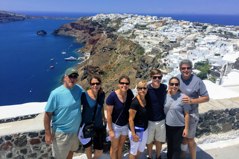 Norte de Santorini: tour privado de 4h con atardecer y vino