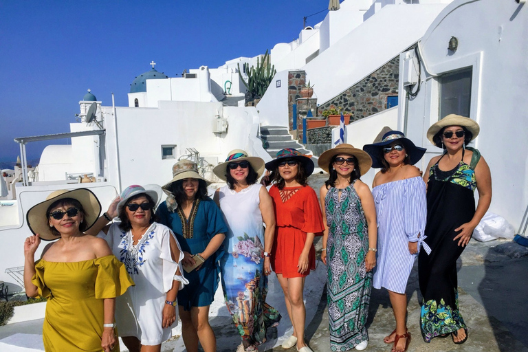 Excursão guiada privada de dia inteiro ao melhor de Santorini