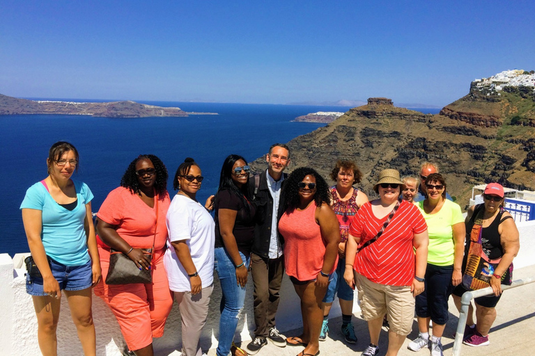 Excursão guiada privada de dia inteiro ao melhor de Santorini