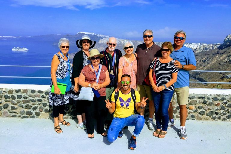 Excursão guiada privada de dia inteiro ao melhor de Santorini