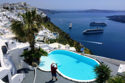 Excursão guiada privada de dia inteiro ao melhor de Santorini