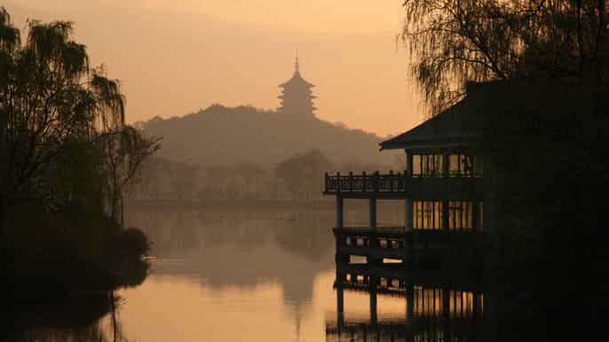 from shanghai hangzhou west lake cruise and tea plantation