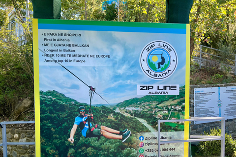 Dagtocht naar Kasteel Petrela en Zip Line Albanië Avontuur