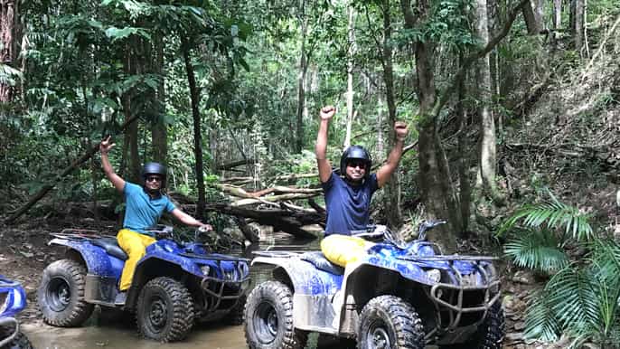 from cairns small group quad bike rainforest tour