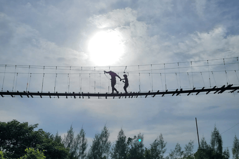 Pattaya: Zipline-äventyr med 25 plattformar med barnalternativKurs för barn