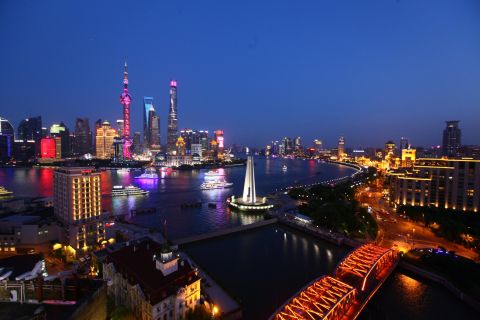 Shanghai: tour serale in barca sul Fiume Huangpu