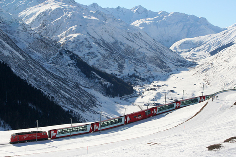 From Milan: Bernina Train and St. Moritz Day Trip Departure from Central Station Bus Stop