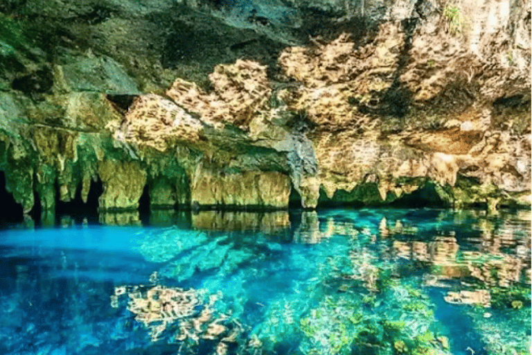 Tulum: Highlights tour with cenote & jungle village. German tour guide. Tulum highlights half-day option with pick-up available from Cancun area