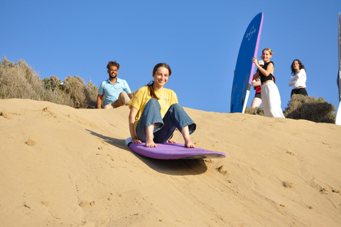 Essaouira Sandboarding & Sunset Picnic in a Berber tent Sandboarding in Essaouira & Sunset Picnic in a Berber tent