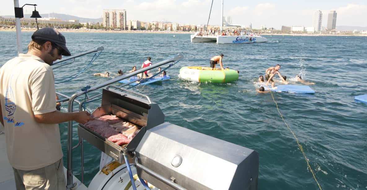 Barcelona: 3-Hour Boat Party Cruise with BBQ