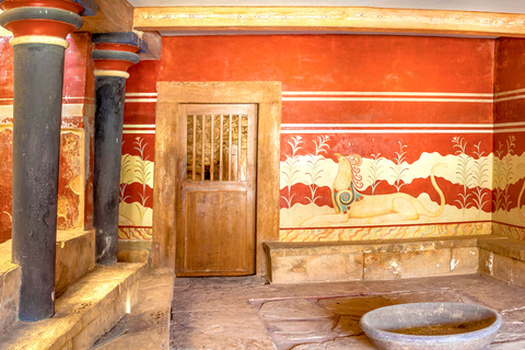 Vanuit Rethymnon: dagtour Knossos & HeraklionGeen gids | van de stad Rethimno, Perivolia, Atsipopopoulo