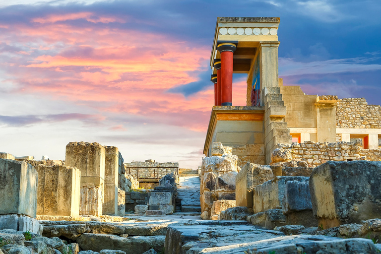 Vanuit Rethymnon: dagtour Knossos & HeraklionGeen gids | van de stad Rethimno, Perivolia, Atsipopopoulo