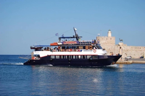 Vanuit Rodos-stad: daguitstap met de boot naar Lindos