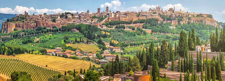 Transfert Sienne - Rome avec Orvieto et Montepulciano