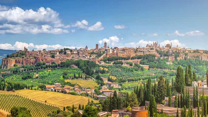 siena rome transfer tour with orvieto civita bagnoregio