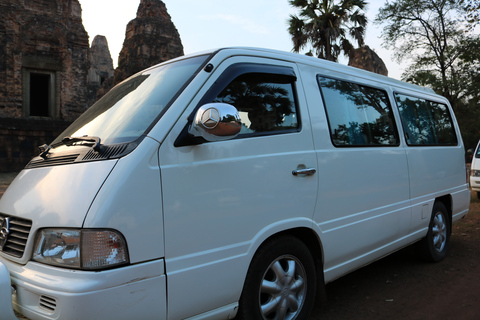 Siem Reap: Hel dag med tempel med privat transportPrivat minibuss (15 passagerare)