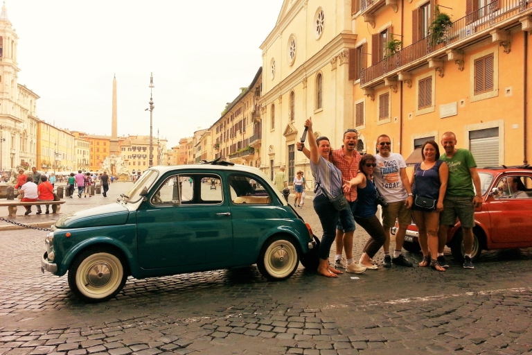 Rome: 3-Hour Chauffeured Tour in a Vintage Fiat 500 FIAT 500 chauffered tour in Rome