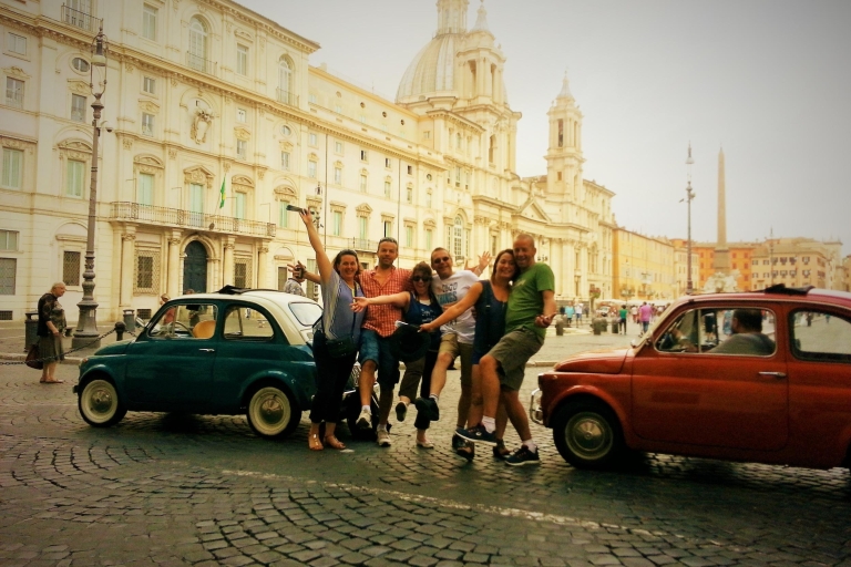 Rome: 3-Hour Chauffeured Tour in a Vintage Fiat 500 FIAT 500 chauffered tour in Rome