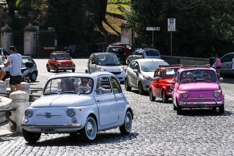 Rome : visite en Fiat 500 vintageNoël à Rome : visite en Fiat 500 vintage