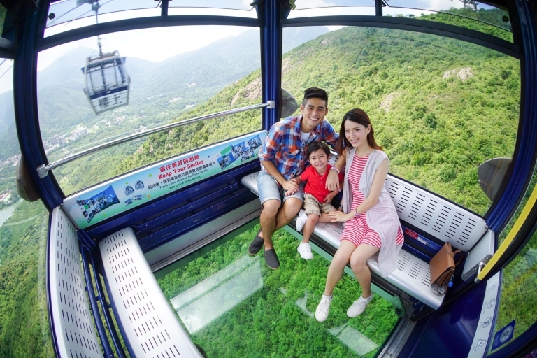 Ngong Ping: Cable Car Return (Crystal/Standard/each 1-way) [Advance] Depart by Crystal Cabin, Return by Standard Cabin