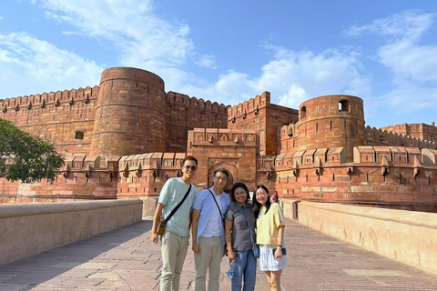 From Delhi: 5-Day Golden Triangle & Tiger Safari Journey Transportation and guide service only