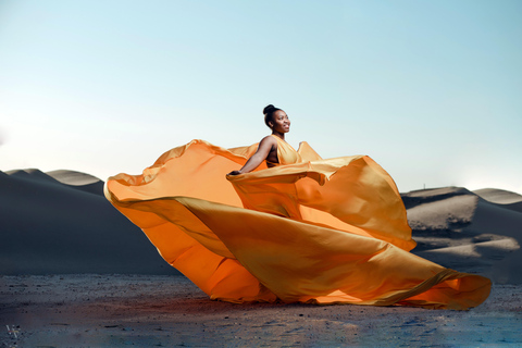 Swakopmund: Flying Dress Photoshoot Adventure in Swakopmund